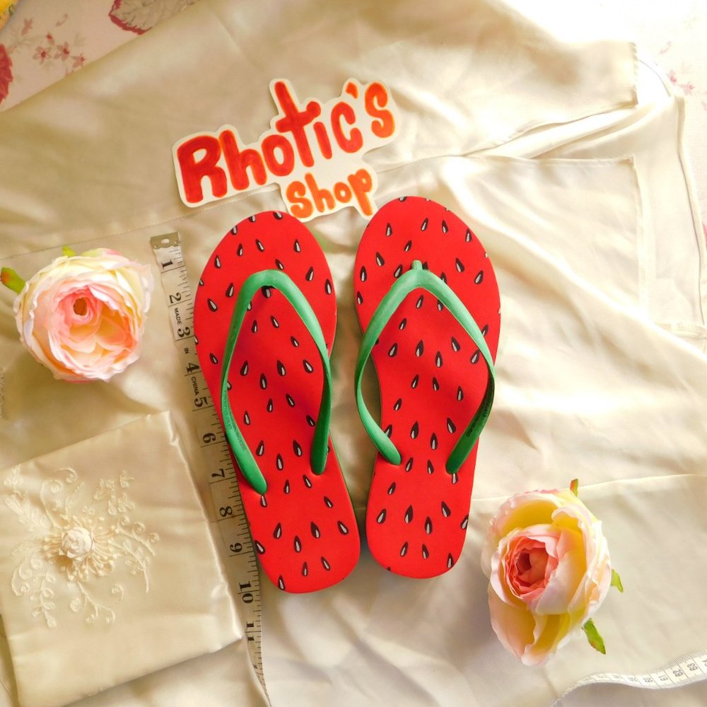 Watermelon Themed Platform Foam Sandals